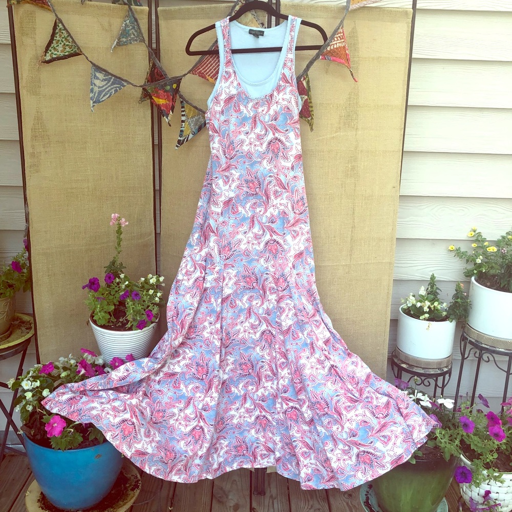 LRL Ralph Lauren Paisley Maxi Dress Size Medium